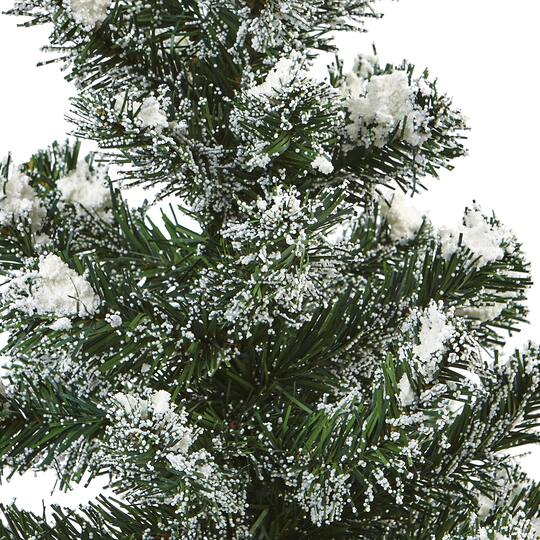 18" Snowy Mini Pine Trees with Tin Planters, 2ct.